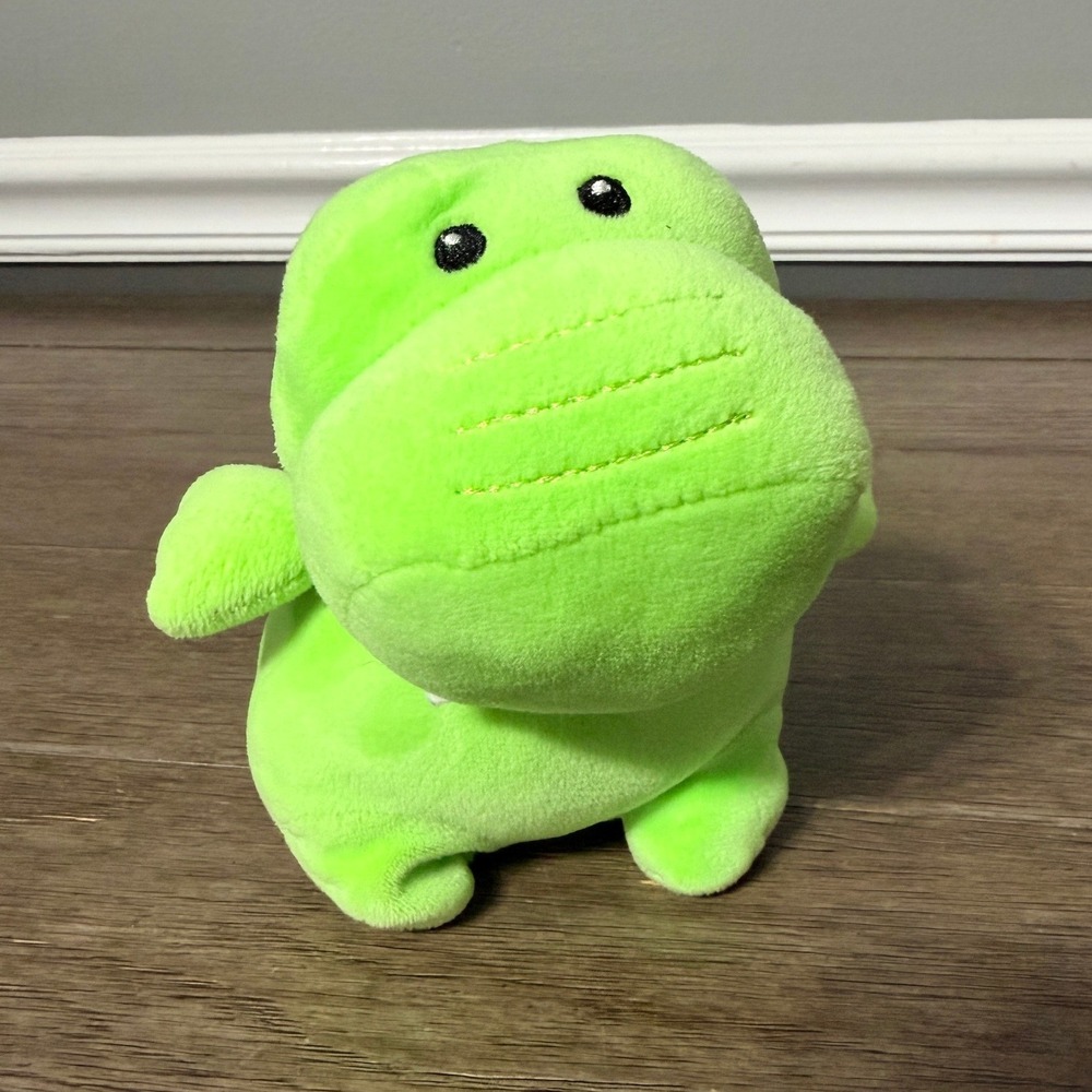 Animal Adventure Neon Green Dinosaur Plush Stuffed Animal Toy